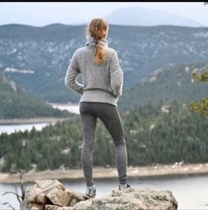 Athleta Metro High Waisted Leggings Herringbone Size XS